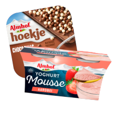 Almhof hoekje, roomyoghurt of mousse